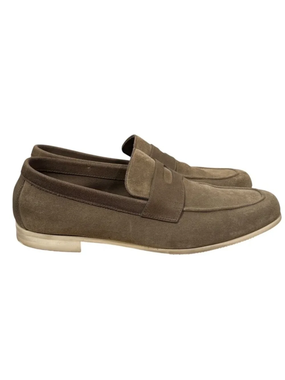 John Lobb Suede Leather Loafers Size UK 8.5